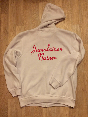 Huppari valkoinen "Jumalainen nainen"